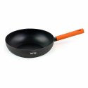 Patelnia Wok Quttin Gastro Czarny Pomarańczowy 47 x 29 x 8 cm (6 Sztuk)