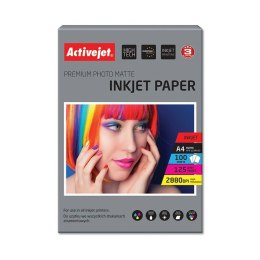 Papier fotograficzny matowy Activejet AP4-125M100 A4 100 Kartki 21 x 29,7 cm