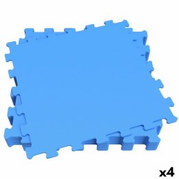 Puzzle dla dzieci Aktive Niebieski 9 Części Miękka Pianka EVA 50 x 0,4 x 50 cm (4 Sztuk)
