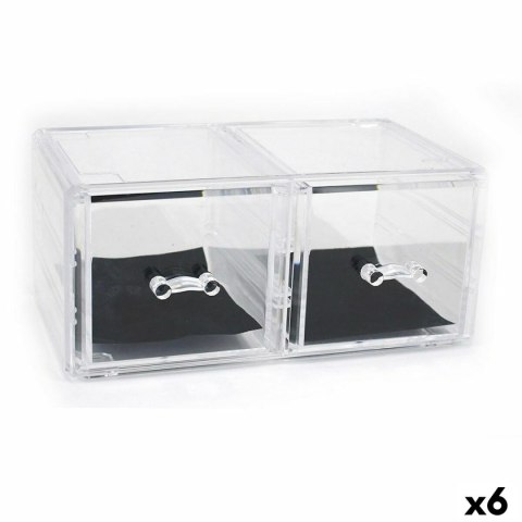 Wielofunkcyjny organizer Confortime Plastikowy Przezroczysty 23,8 x 15,3 x 10,8 cm (6 Sztuk)