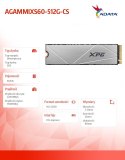Dysk SSD XPG S60BLADE 512GB PCIe 4x4 4.7/1.7GB/s M2
