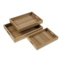 Zestaw tacek Versa Drewno MDF 30 x 5,5 x 40 cm (3 Części)