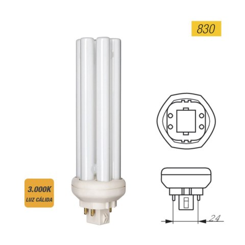 Świetlówka Philips MASTER PL-T 4 Pin Biały B 42 W 3200 Lm (3000K)