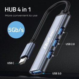 HUB adapter USB-C 3.1 4w1 | USB 3.0 | 3x USB 2.0