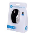 Mysz HP Wireless Mouse 200 Silk Gold bezprzewodowa czarno-złota 2HU83AA