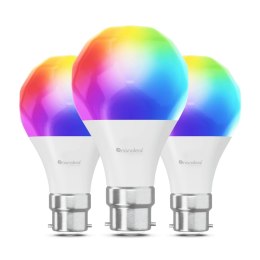 Nanoleaf Essentials Smart A60 Bulb B22 Matter 9W 806Lm RGBCW 2700-6500K, 3pcs pack