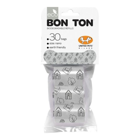Torby higieniczne United Pets Bon Ton Nano Pies Biały (3 x 10 uds)