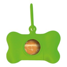 Dozownik torebek dla zwierząt United Pets Bon Ton Neon Pies Kolor Zielony (8 x 4,2 x 5 cm)