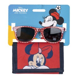 Sunglasses and Wallet Set Minnie Mouse 2 Części Czerwony