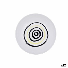 Talerz głęboki Bidasoa Zigzag Wielokolorowy Ceramika 20 cm (12 Sztuk)