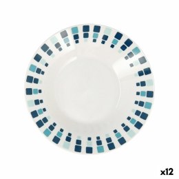 Talerz głęboki Quid Simetric Niebieski Ceramika 20 cm (12 Sztuk)