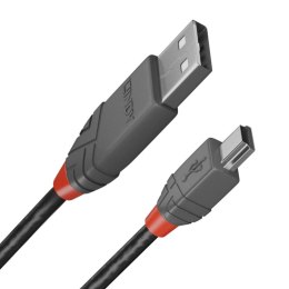 Kabel USB 2.0 A na Mini USB B LINDY 36721 50 cm Czarny