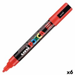 Marker POSCA PC-5M Czerwony (6 Sztuk)