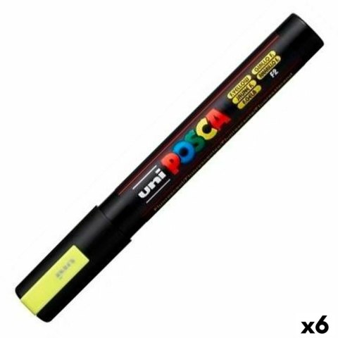 Mazaki POSCA PC-5M Żółty (6 Sztuk)