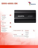 Dysk SSD External SD810 4TB USB3.2C 20Gb/s czarny