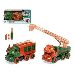Pojazdy Budowlane Ciężarówka z Dźwigiem Dinozaury 31 x 16 cm