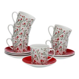 Zestaw filiżanek do kawy Versa Serca 6 Sztuk Porcelana