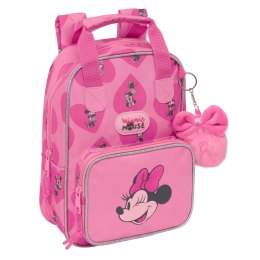 Plecak szkolny Minnie Mouse Loving Różowy 20 x 28 x 8 cm