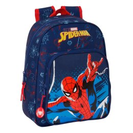 Plecak szkolny Spider-Man Neon Granatowy 27 x 33 x 10 cm
