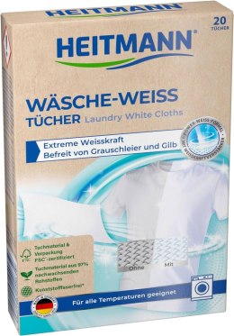 Heitmann Wäsche Weiß Chusteczki Wybielające 20 Szt.