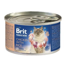 BRIT Premium by Nature Kurczak z ryżem - mokra karma dla kota - 200g