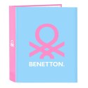 Segregator Benetton Spring Różowy Błękitne niebo A4 27 x 33 x 6 cm