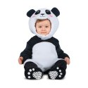 Kostium dla Niemowląt My Other Me Czarny Biały Panda (4 Części) - 7-12 miesięcy