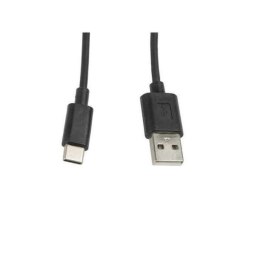 Kabel USB A 2.0 na USB C Lanberg Czarny - 0,5 m