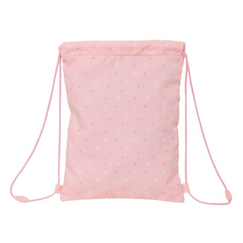 Worek na buty ze sznurkami Safta Bunny Różowy 26 x 34 x 1 cm