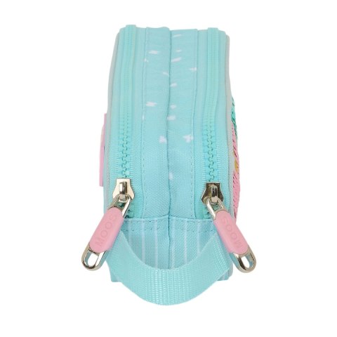 Piórnik Podwójny Moos Butterflies Jasnoniebieski 21 x 8 x 6 cm