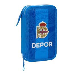 Piórnik Podwójny R. C. Deportivo de La Coruña Niebieski 12.5 x 19.5 x 4 cm (28 Części)