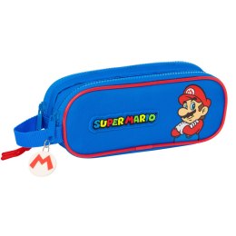 Piórnik Podwójny Super Mario Play Niebieski Czerwony 21 x 8 x 6 cm