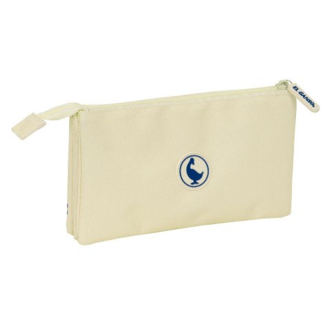 Piórnik Potrójny El Ganso Beżowy 22 x 12 x 3 cm