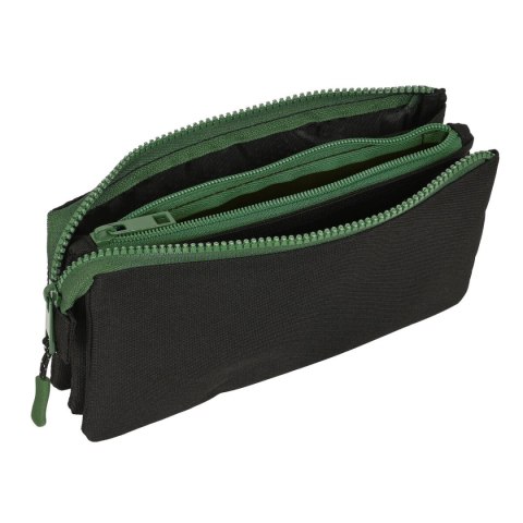 Piórnik Potrójny Munich Caviar Czarny 22 x 12 x 3 cm