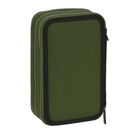 Piórnik potrójny Safta Dark forest Czarny Kolor Zielony 12.5 x 19.5 x 5.5 cm (36 Części)