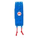 Piórnik potrójny Super Mario Play Niebieski Czerwony 12.5 x 19.5 x 5.5 cm (36 Części)