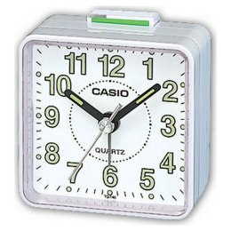 Budzik Analogowy Casio TQ-140-7DF Biały Plastikowy (57 x 57 x 33 mm)