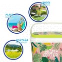 Zestaw do Ping Ponga Aktive Summer tropical Plastikowy 6 L 29 x 20 x 19,5 cm (8 Sztuk)
