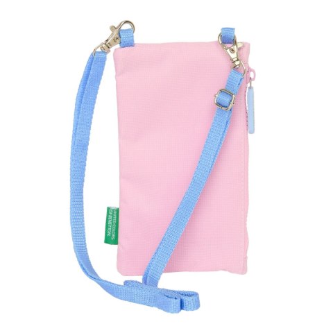 Portfel Benetton Pink Torebka na telefon komórkowy Różowy