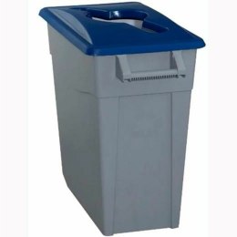 Kosz na śmieci do recyklingu Denox 65 L Niebieski (2 Sztuk)