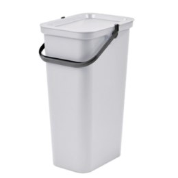 Kosz na śmieci do recyklingu Tontarelli Moda 38 L Biały (4 Sztuk)