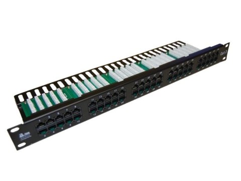 Patch panel A-LAN PK007 (1U; 19"; kat. 3; UTP; 50xRJ-45)