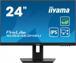 Monitor 23.8 cala ProLite XUB2463HSU-B1 IPS,100HZ,ECO,3ms,SLIM,HDMI,DP,2x USB3.22x2W,HAS(150mm),TCO,EPEAT