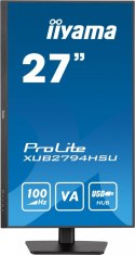 Monitor 27 cali ProLite XUB2794HSU-B6 VA,FHD,100HZ,4000:1,1MS,HDMI,DP,2xUSB, FreeSync,2x2W,HAS(150mm),PIVOT