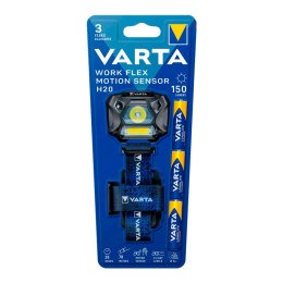 Latarka nagłowna LED Varta Work Flex H20 Czujnik Ruchu 3 W 150 Lm (3 Sztuk)