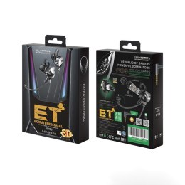 Słuchawki przewodowe gamingowe ET-Y30 ET Series - jack 3.5mm Czarne