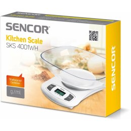 Kuchennej wagi Sencor SKS 4001WH Biały 5 kg 2 L