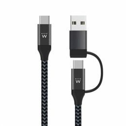 Kabel do ładowarki USB Ewent EW9918 Czarny 1 m