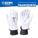 Rękawice Robocze EDM Transport Biały Skóra cielęca - 8