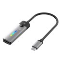 Adapter j5create USB-C to HDMI 2.1 8K Adapter (USB-C m - 8K HDMI f 10cm; kolor srebrno czarny) JCA157-N